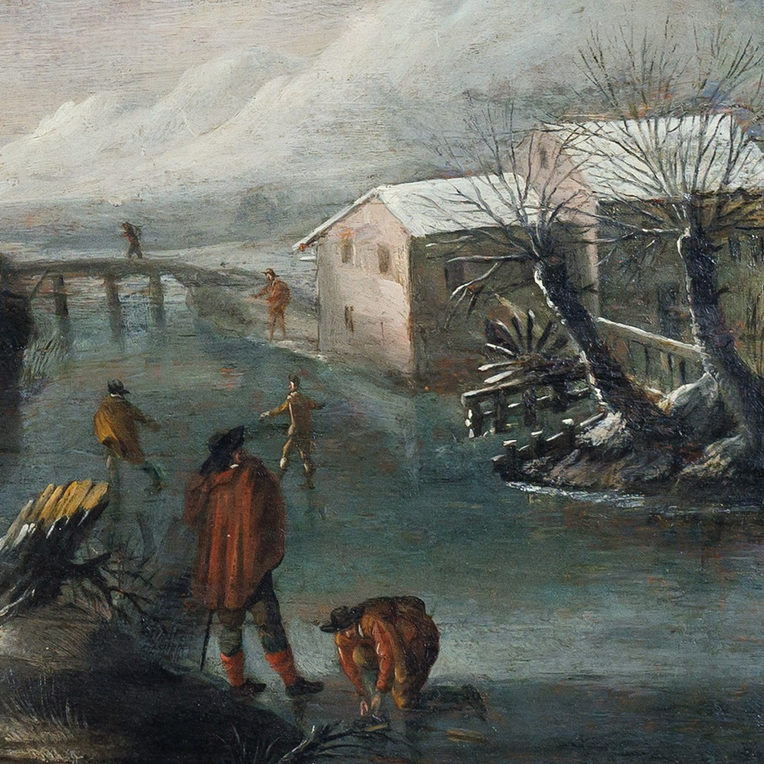 School Of Gillis Mostaert, Winter Landscape With A Swineherd ("the Prodigal Son")-photo-3