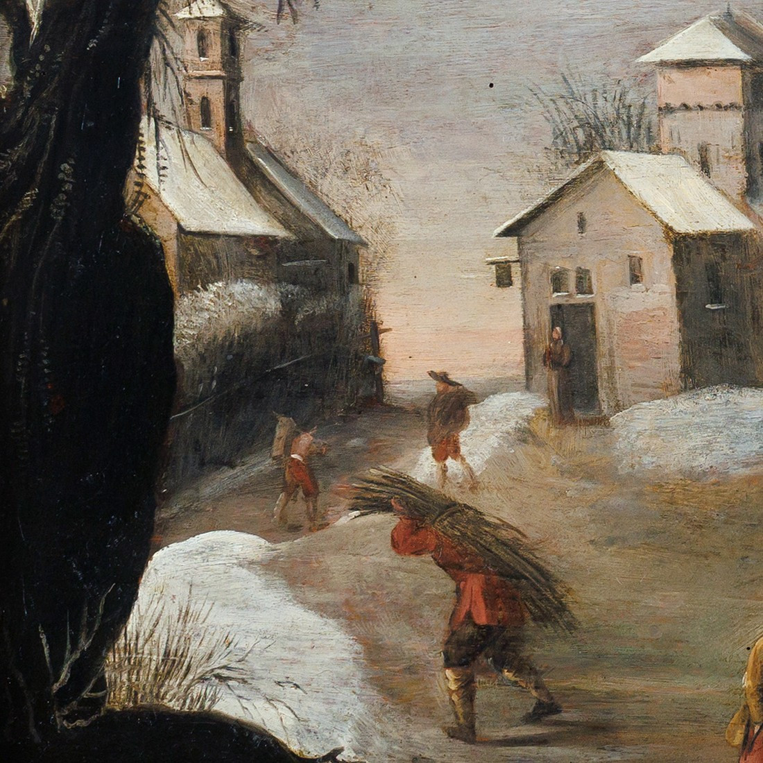 School Of Gillis Mostaert, Winter Landscape With A Swineherd ("the Prodigal Son")-photo-4