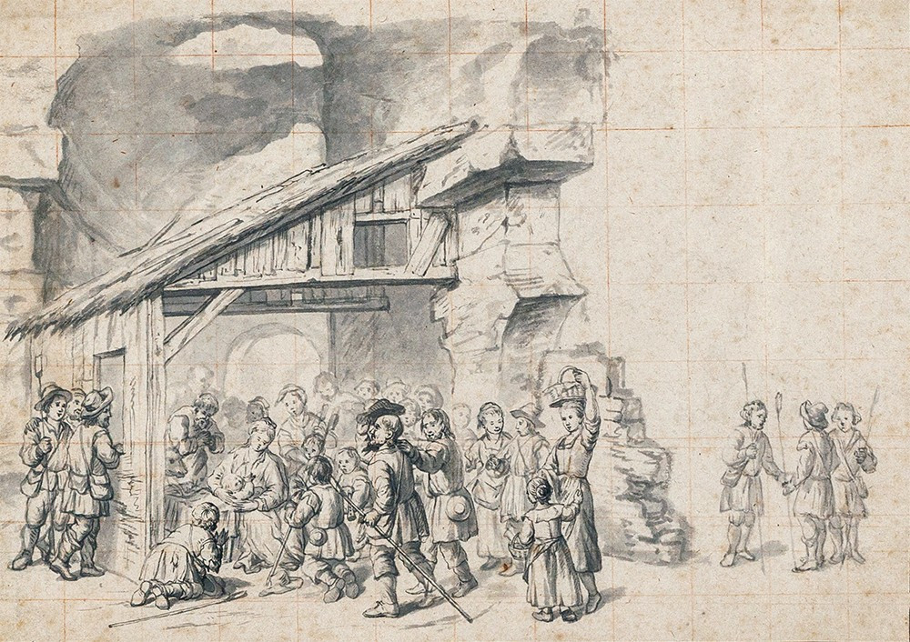 ADRIAEN FRANS BOUDEWIJNS, ADORATION DES BERGERS