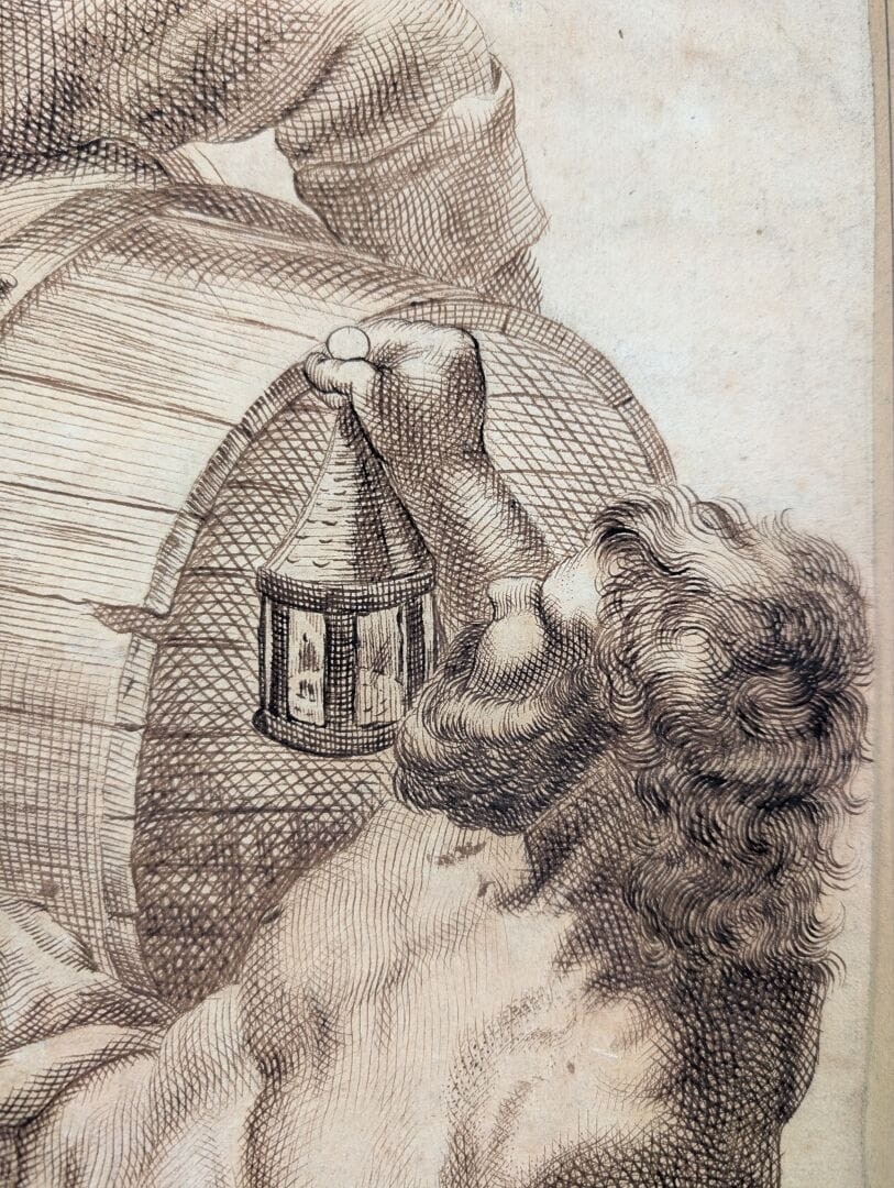 Italian School, Second Half Of The 17th Century, Diogenes And Alexander-photo-2