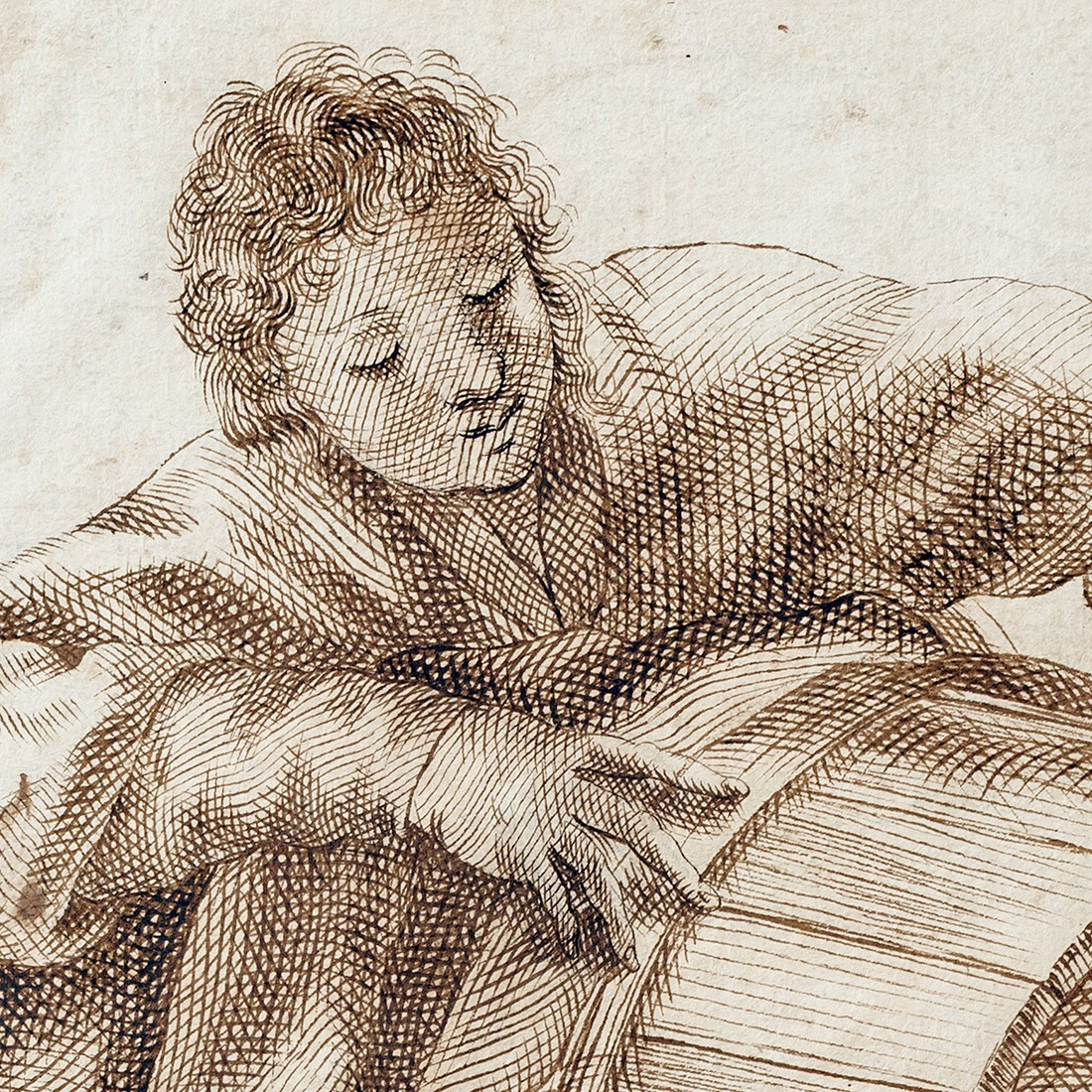 Italian School, Second Half Of The 17th Century, Diogenes And Alexander-photo-2