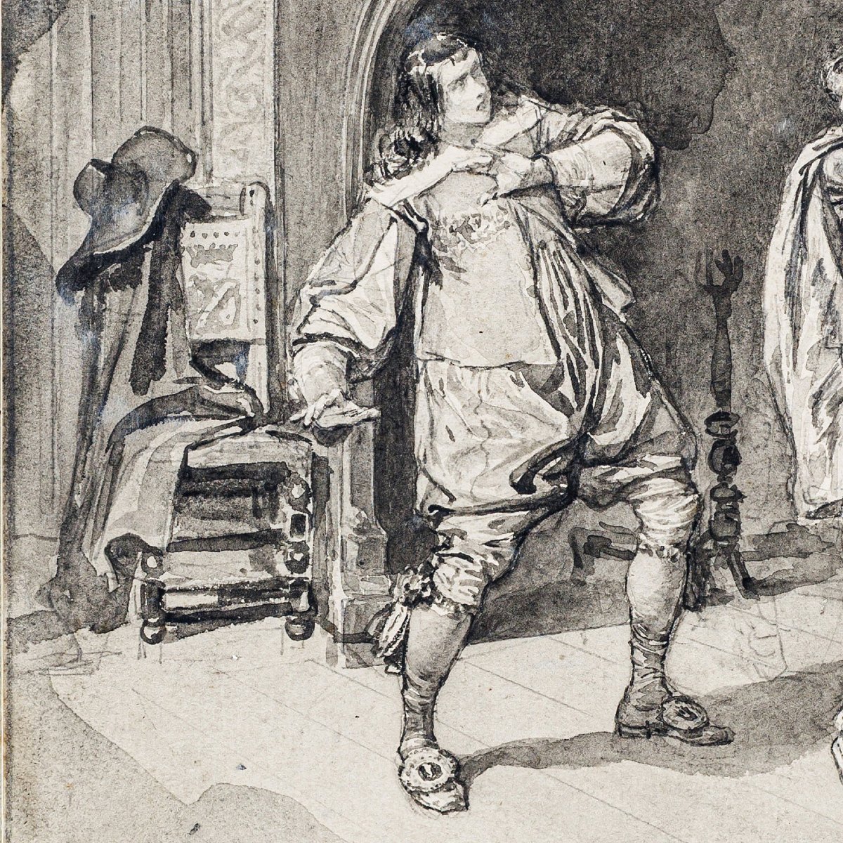 Adolphe Lalauze, Scene From Gil Blas: Lorenza Sephora Confronts Gil Blas-photo-3