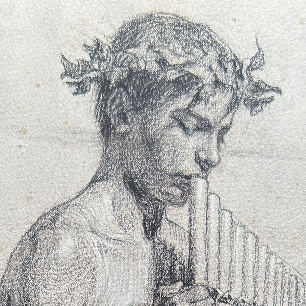 Count Arnaldo Casella Tamburini, Jr. (attributed To), Young Man Playing The Pan Flute -photo-3