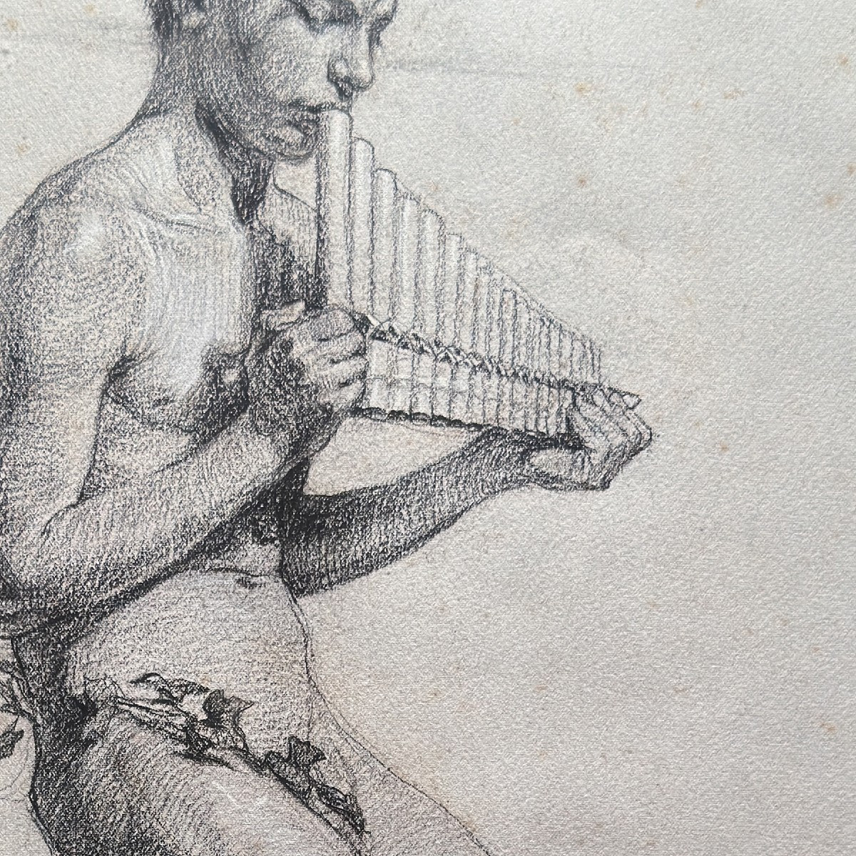 Count Arnaldo Casella Tamburini, Jr. (attributed To), Young Man Playing The Pan Flute -photo-4