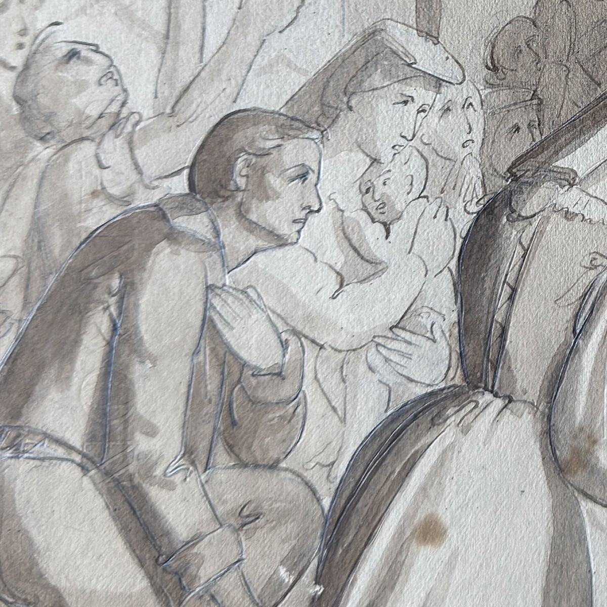 Giacinto Massola, Saint Charles Borromeo Leading A Public Eucharistic Devotion-photo-4