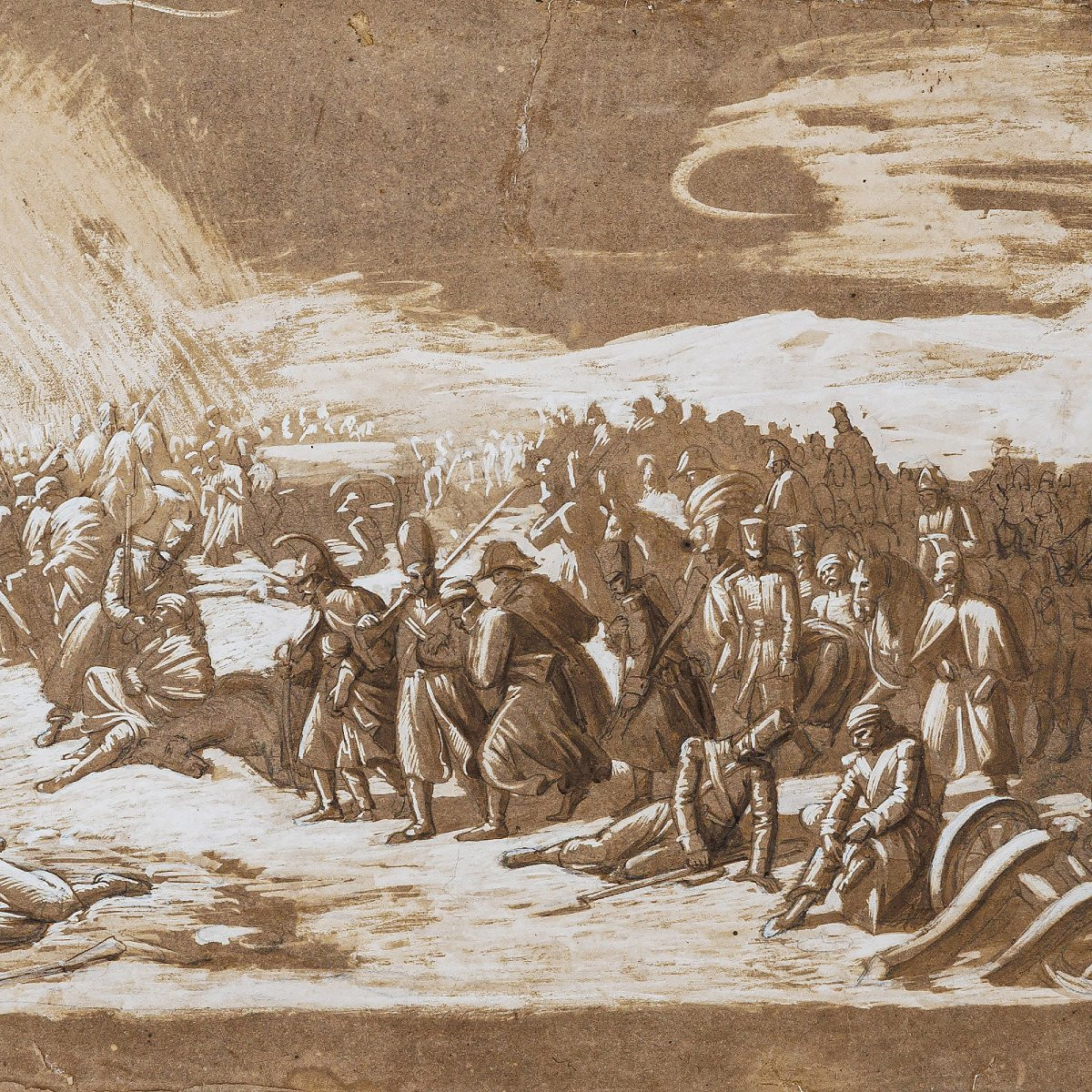 Attributed To Auguste Raffet, Episode Of The Retreat Of The French Army From Russia-photo-3