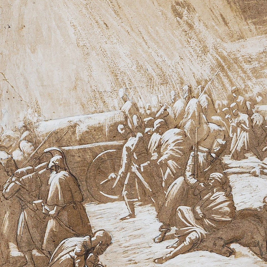 Attributed To Auguste Raffet, Episode Of The Retreat Of The French Army From Russia-photo-1
