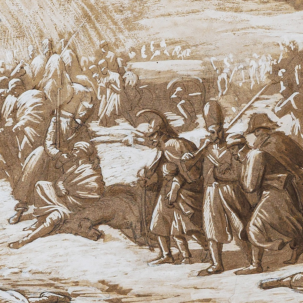 Attributed To Auguste Raffet, Episode Of The Retreat Of The French Army From Russia-photo-2