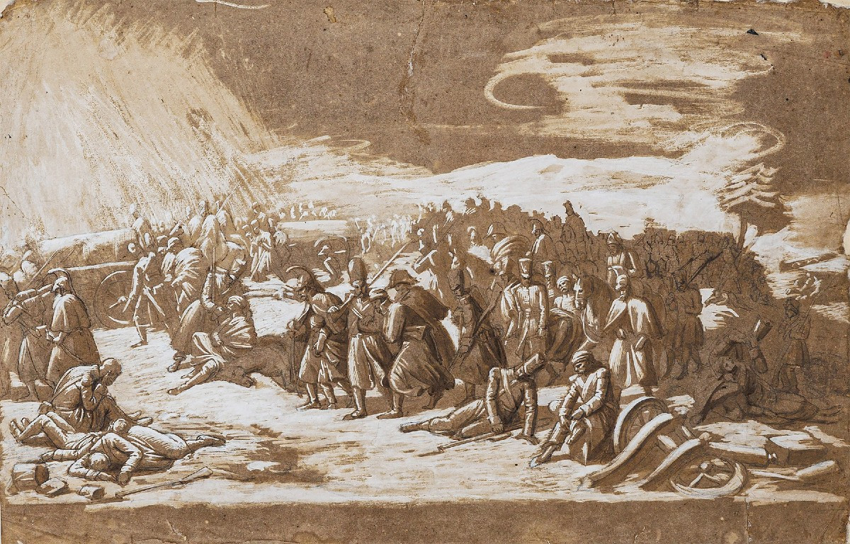 Attributed To Auguste Raffet, Episode Of The Retreat Of The French Army From Russia-photo-4