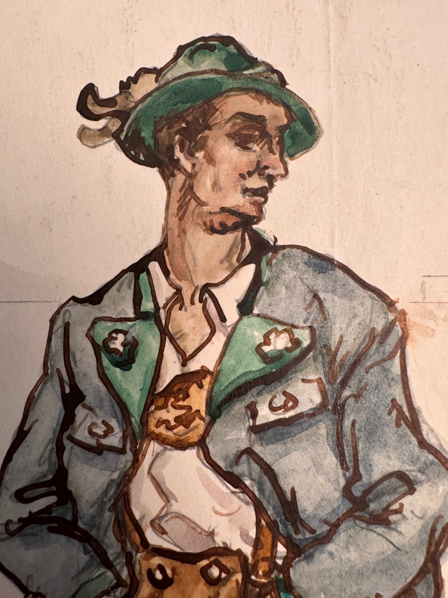 Dorschner, Series Of Three Allegorical Male Figures -photo-4