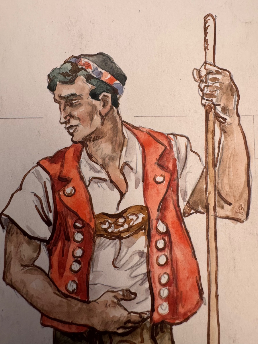 Dorschner, Series Of Three Allegorical Male Figures -photo-6