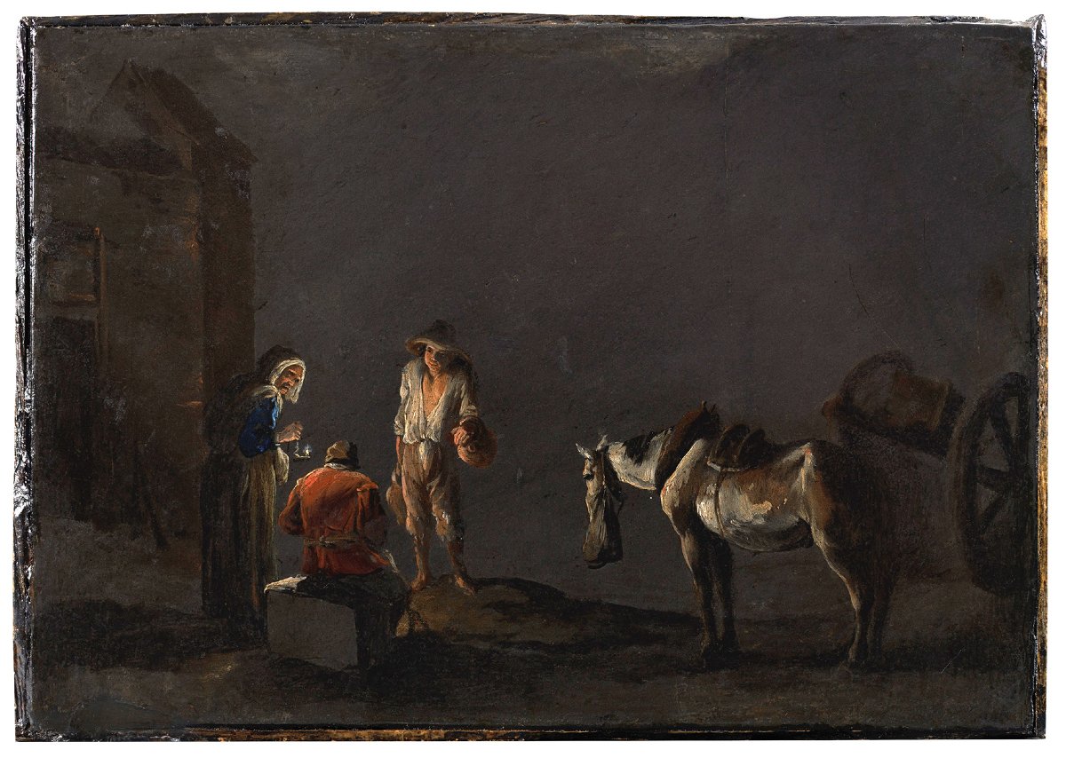 LEONARD BRAMER, école de, SCÈNE D’ÉCURIE-photo-4