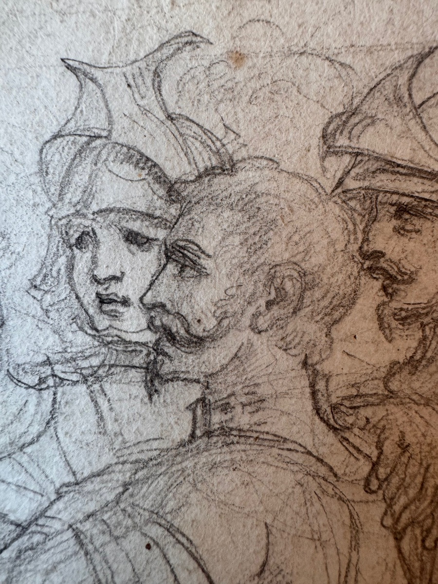 École italienne, vers 1850 Dans le cercle de Paul Delaroche Scène historique-photo-2