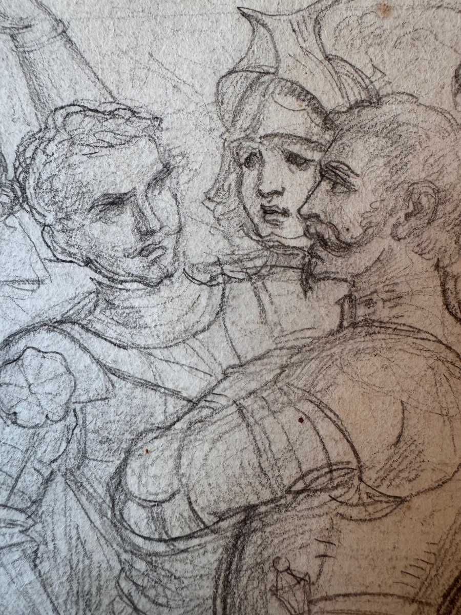 École italienne, vers 1850 Dans le cercle de Paul Delaroche Scène historique-photo-5