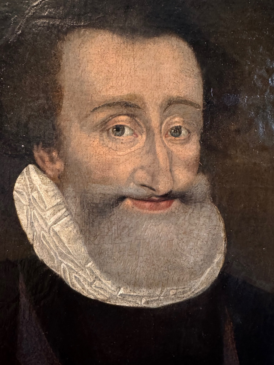 École française, vers 1600 Portrait d’Henri IV-photo-4
