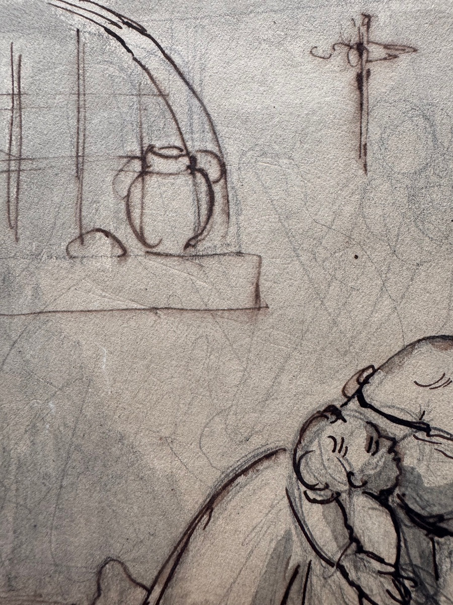 Italian School, Circa 1830 Mother And Child-photo-2