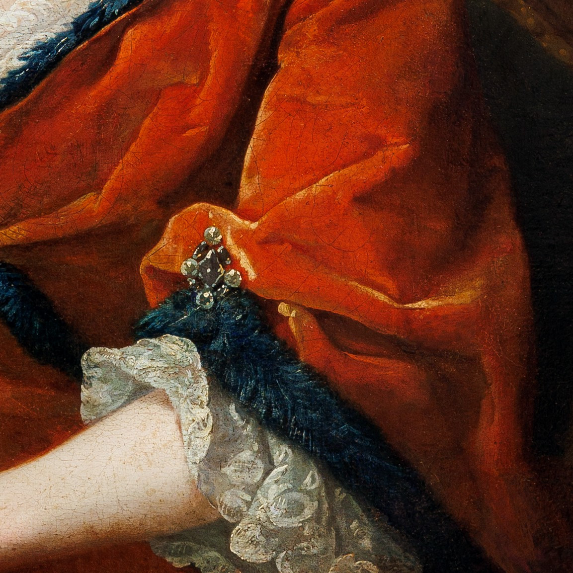 Portrait De Dame Au Carlin, Présumée Anna Rzewuska, Époque Rococo XVIIIe-photo-4