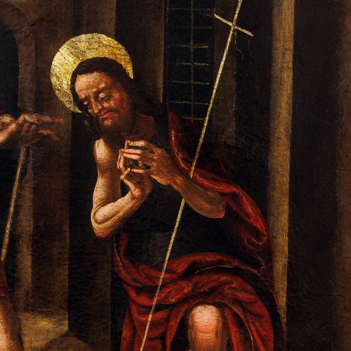 Spanish School 16th Century – Beheading Of Saint John The Baptist, Renaissance Panel-photo-2