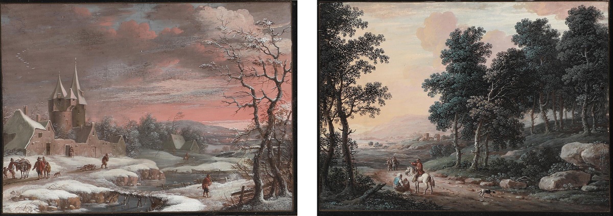 Christoph Ludwig Agricola (1665–1724), Attributed To – Winter, Landscape With A Castle -photo-3