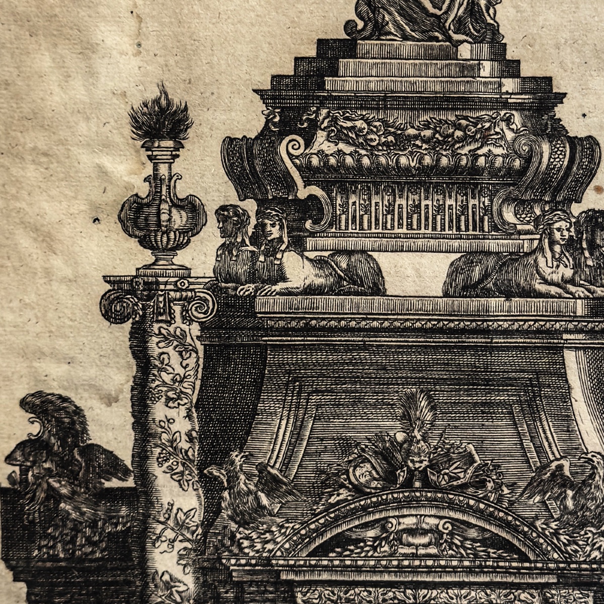 J. F. Fleischberger – Frontispice architectural et allégorique baroque – Nuremberg, 1683-photo-3