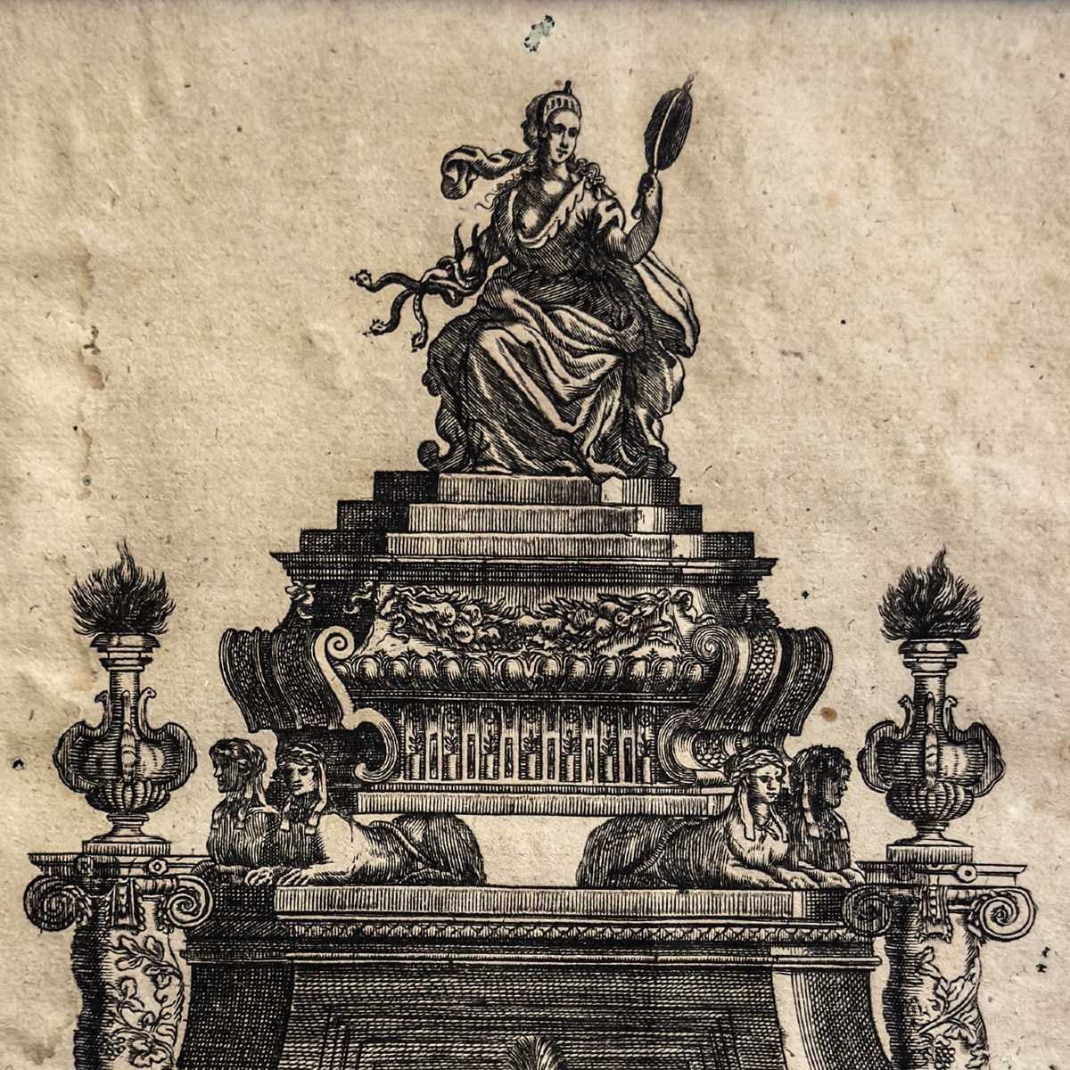 J. F. Fleischberger – Frontispice architectural et allégorique baroque – Nuremberg, 1683-photo-1
