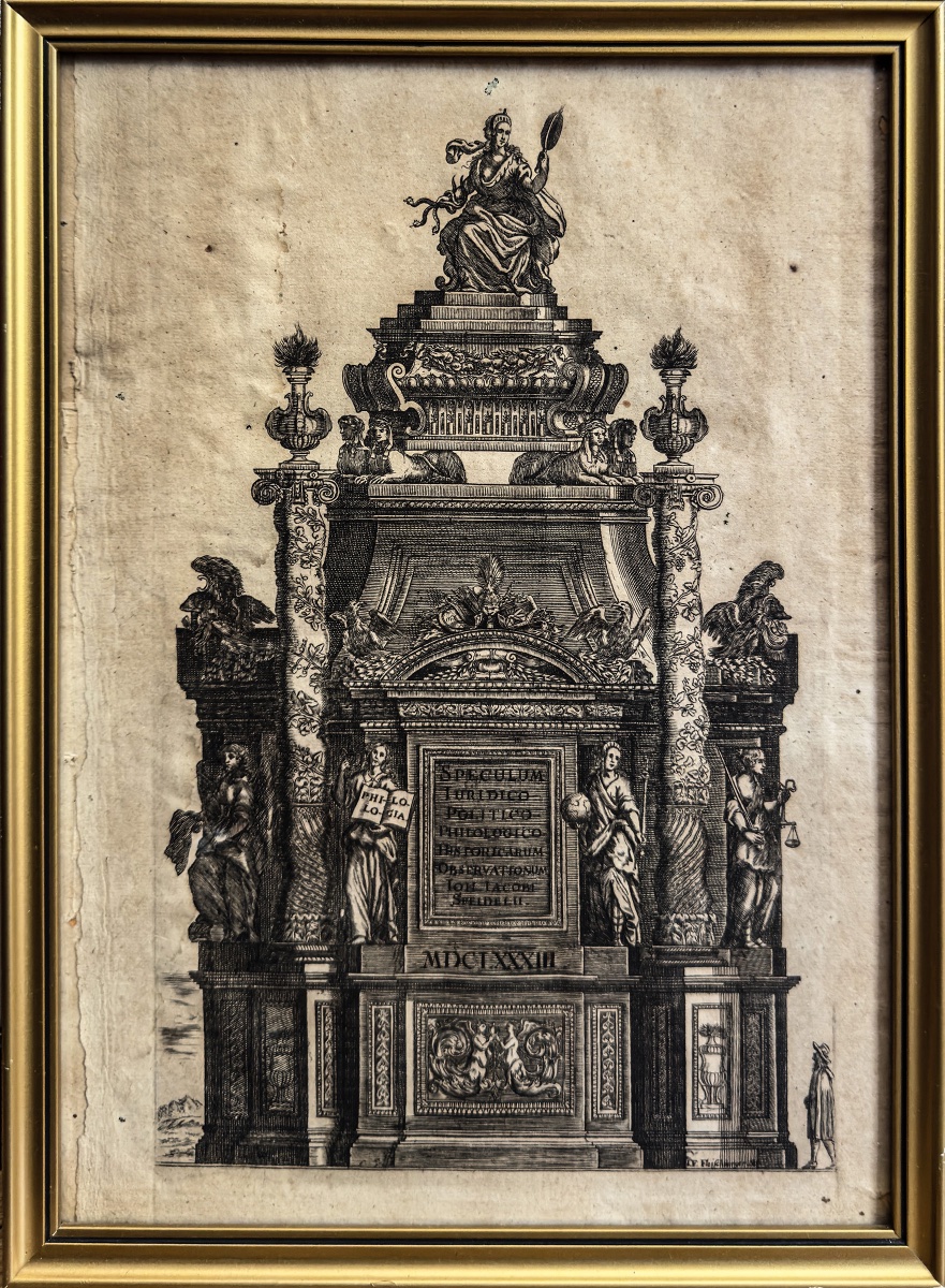 J. F. Fleischberger – Frontispice architectural et allégorique baroque – Nuremberg, 1683-photo-2