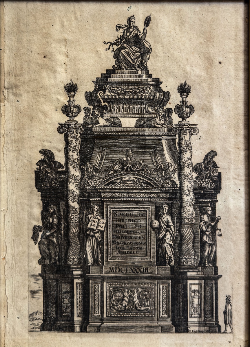 J. F. Fleischberger – Baroque Architectural And Allegorical Frontispiece – Nuremberg, 1683-photo-2
