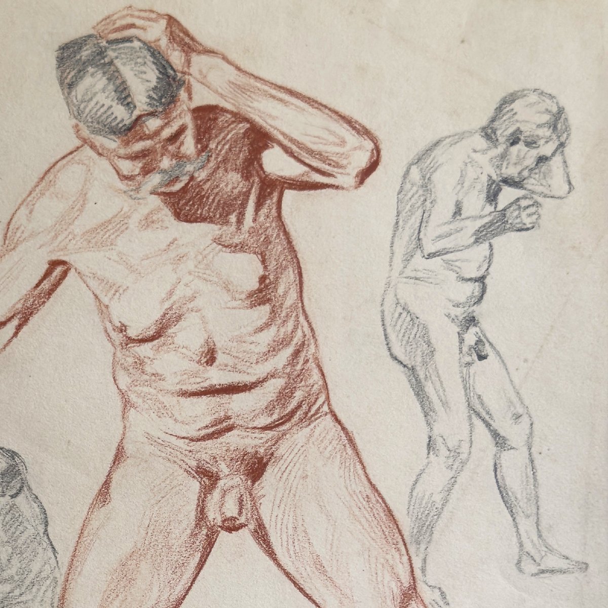 Johannes Klinka — Studies Of The Male Nude — Early 20th Century-photo-2