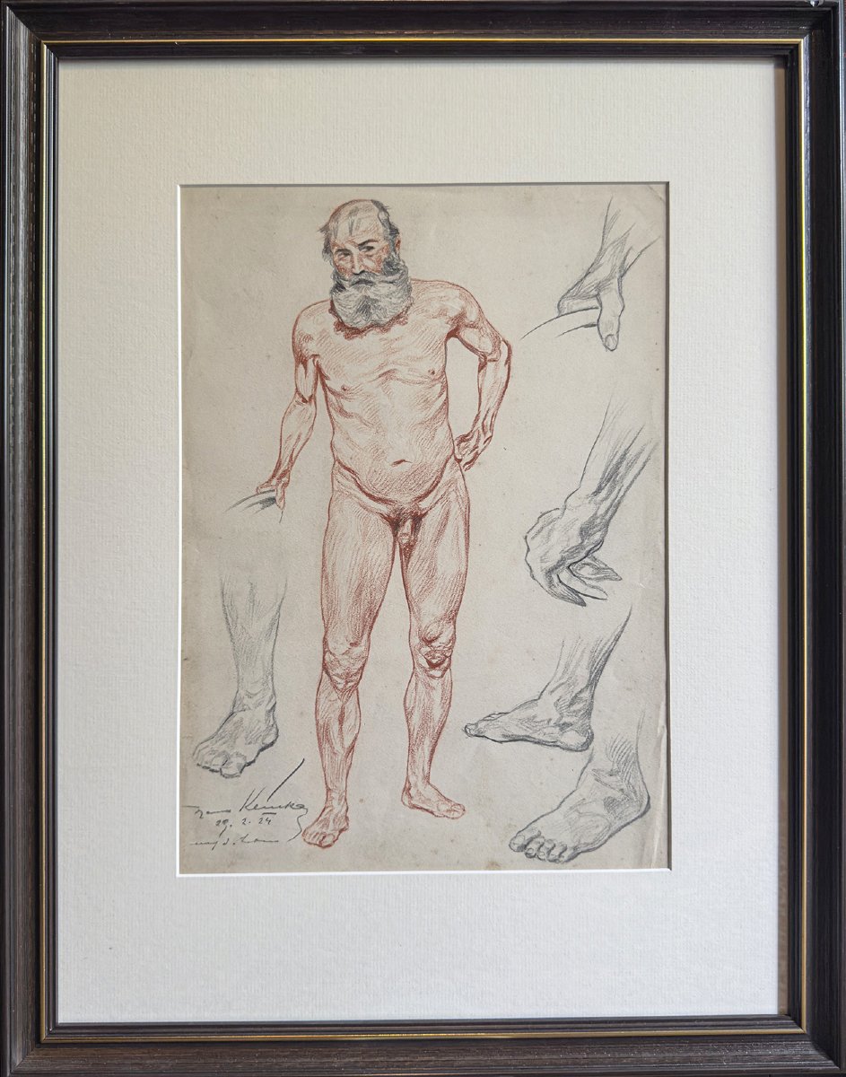 Johannes Klinka — Académie d’homme et études de mains et de pieds — 1924-photo-1
