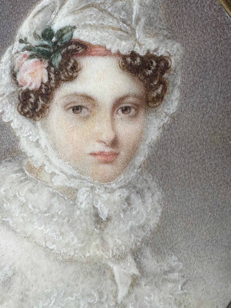 Alois von Anreiter – Portrait présumé de la grande-duchesse Catherine Pavlovna, miniature-photo-2