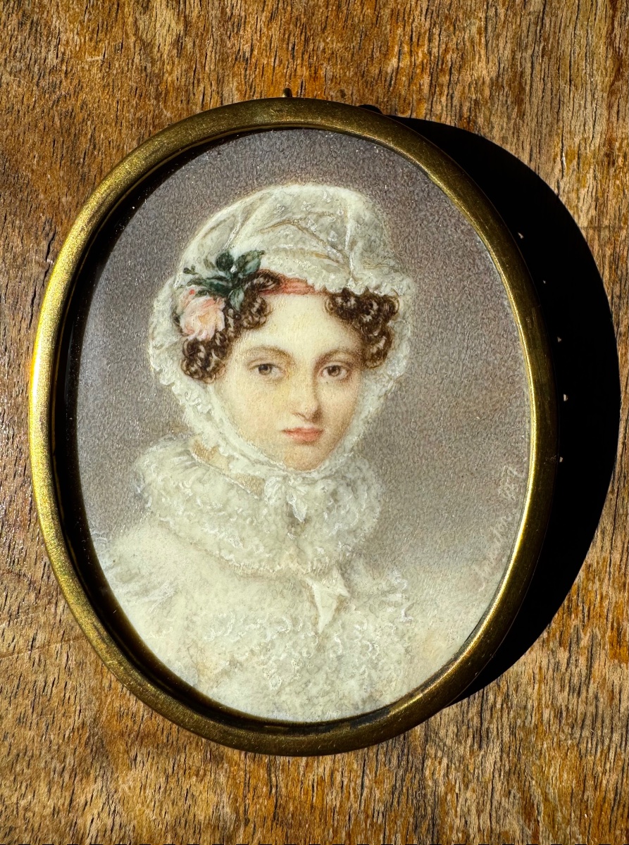 Alois von Anreiter – Portrait présumé de la grande-duchesse Catherine Pavlovna, miniature