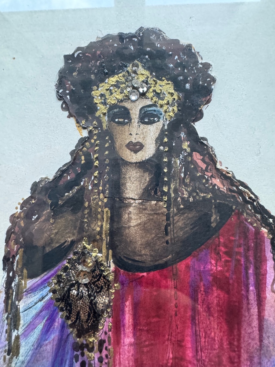Marie-Luise Walek — Projet de costume pour Grace Bumbry dans Hérodiade de Massenet, Nice, 1987-photo-2