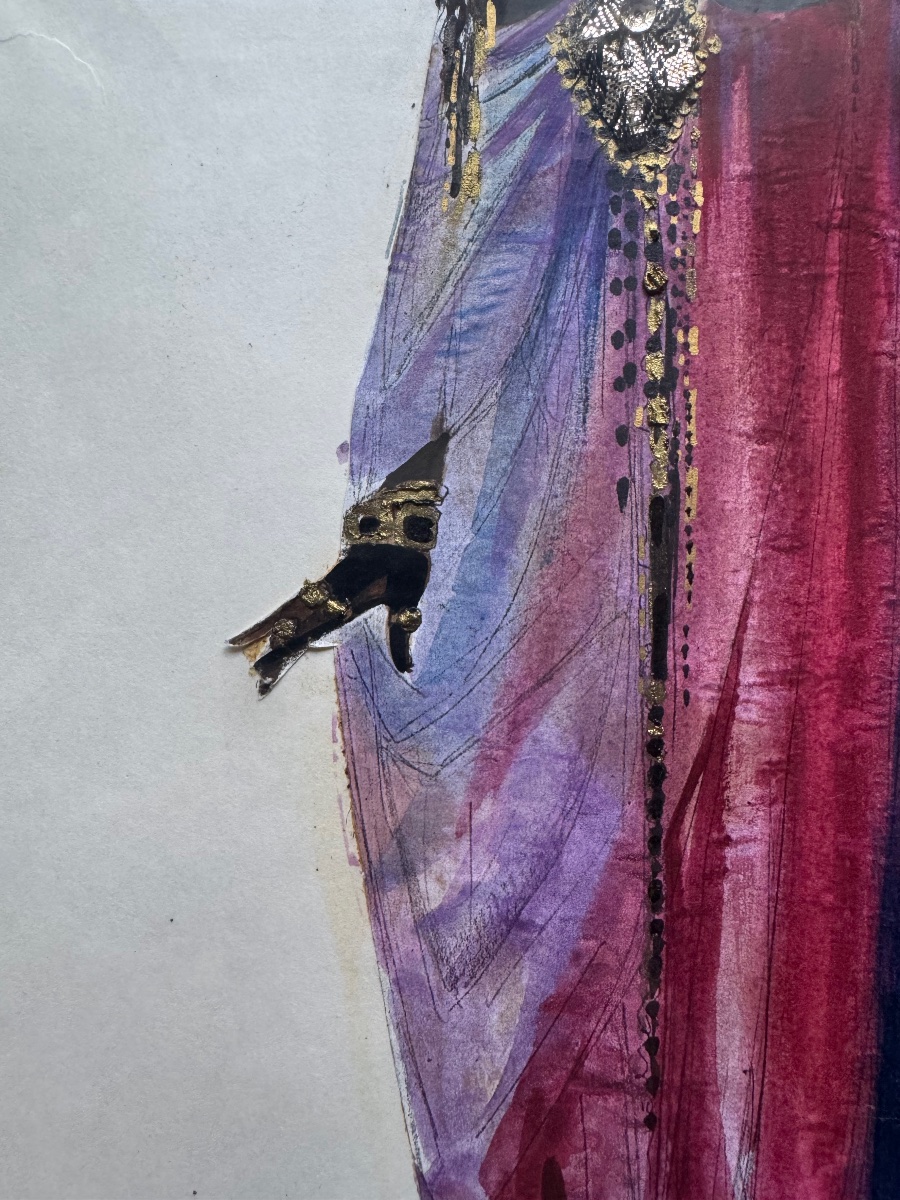 Marie-Luise Walek — Projet de costume pour Grace Bumbry dans Hérodiade de Massenet, Nice, 1987-photo-4