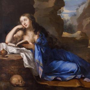 Mignard, Entourage, Portrait Of A Lady As Mary Magdalene