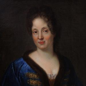 Polish Painter, Portrait Of Louise Marie De La Grange D’arquin