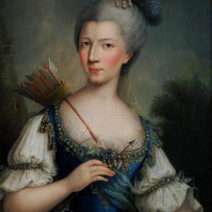 PANEALBO ATTR. À, PORTRAIT DE MARIA THERESA DE SAVOIE