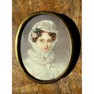 Alois Von Anreiter – Presumed Portrait Of Grand Duchess Catherine Pavlovna, Miniature