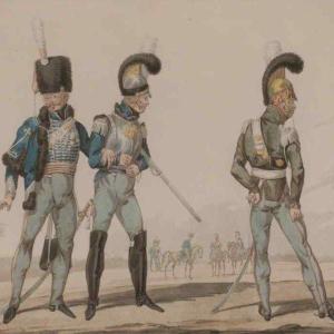 N.-D. FINART, UNIFORMES DE HUSSAR, CUIRASSIER ET DRAGOON