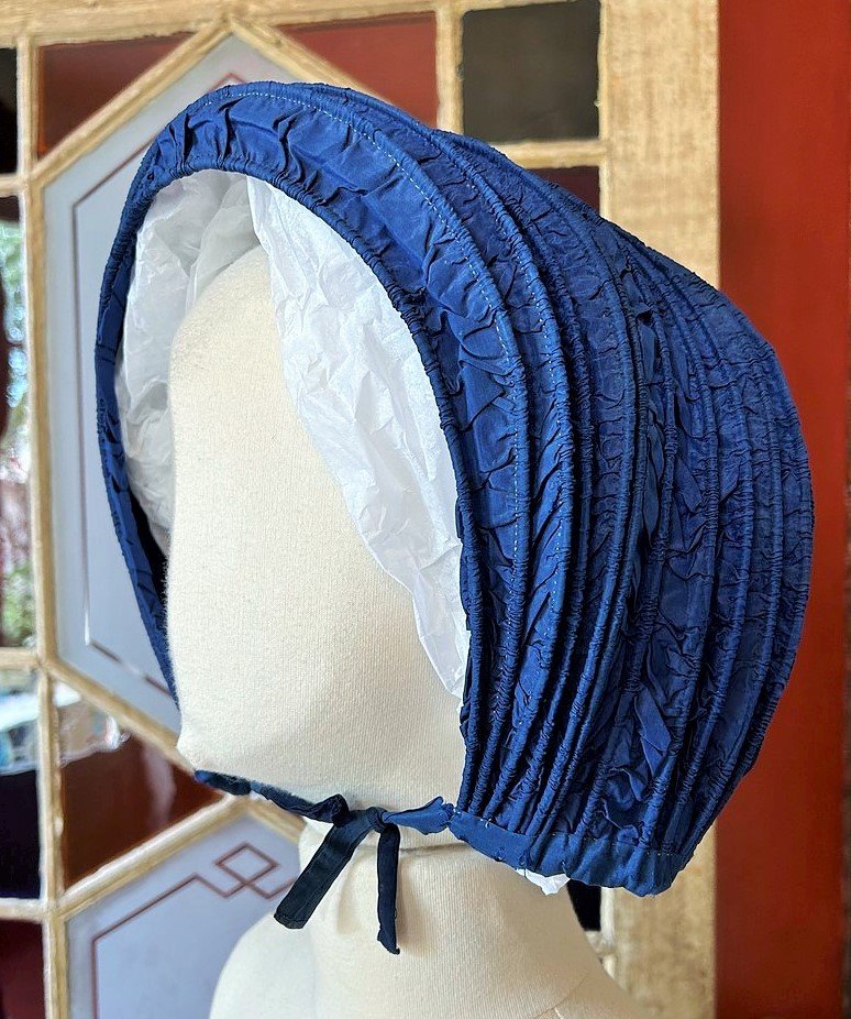 Ringed Carriage In Raymond Blue Taffeta - France Or Europe Circa 1800-1830-photo-3