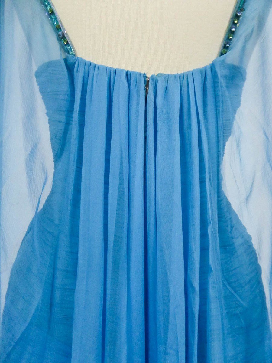 Robe Du Soir Haute Couture Carven Numérotée 11150 Circa 1960/1970-photo-7