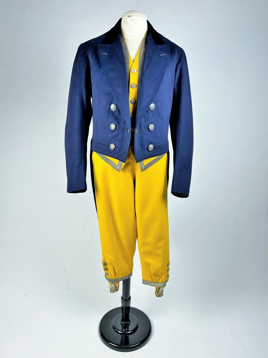 Large Three-piece Livery From The Princely House Caraman-chimay - Belgium Circa 1900-1920-photo-2