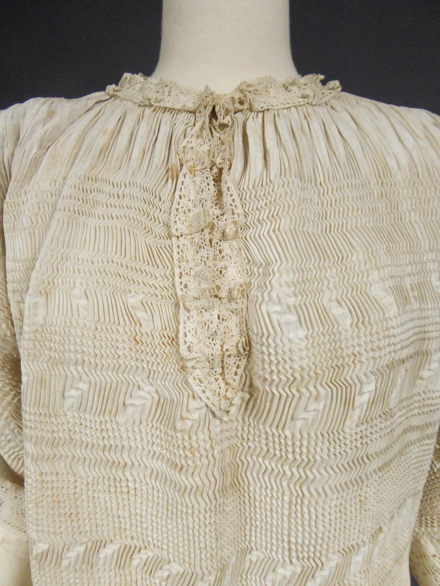 Surplices Or Pleated Linen Jacket - Northern Europe 18th 19th-photo-4