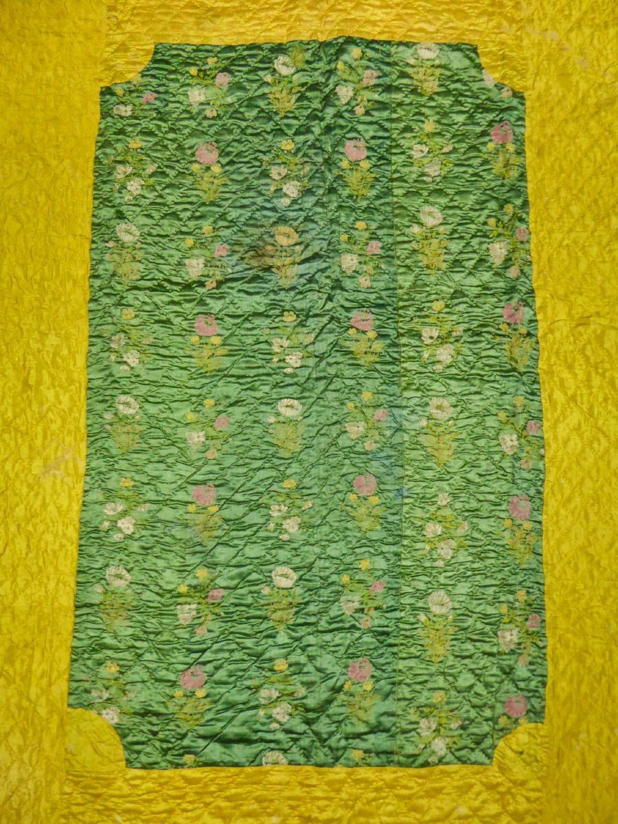 Quilt In Heather Taffeta And Paperback Satin - Provence 18th Century-photo-4