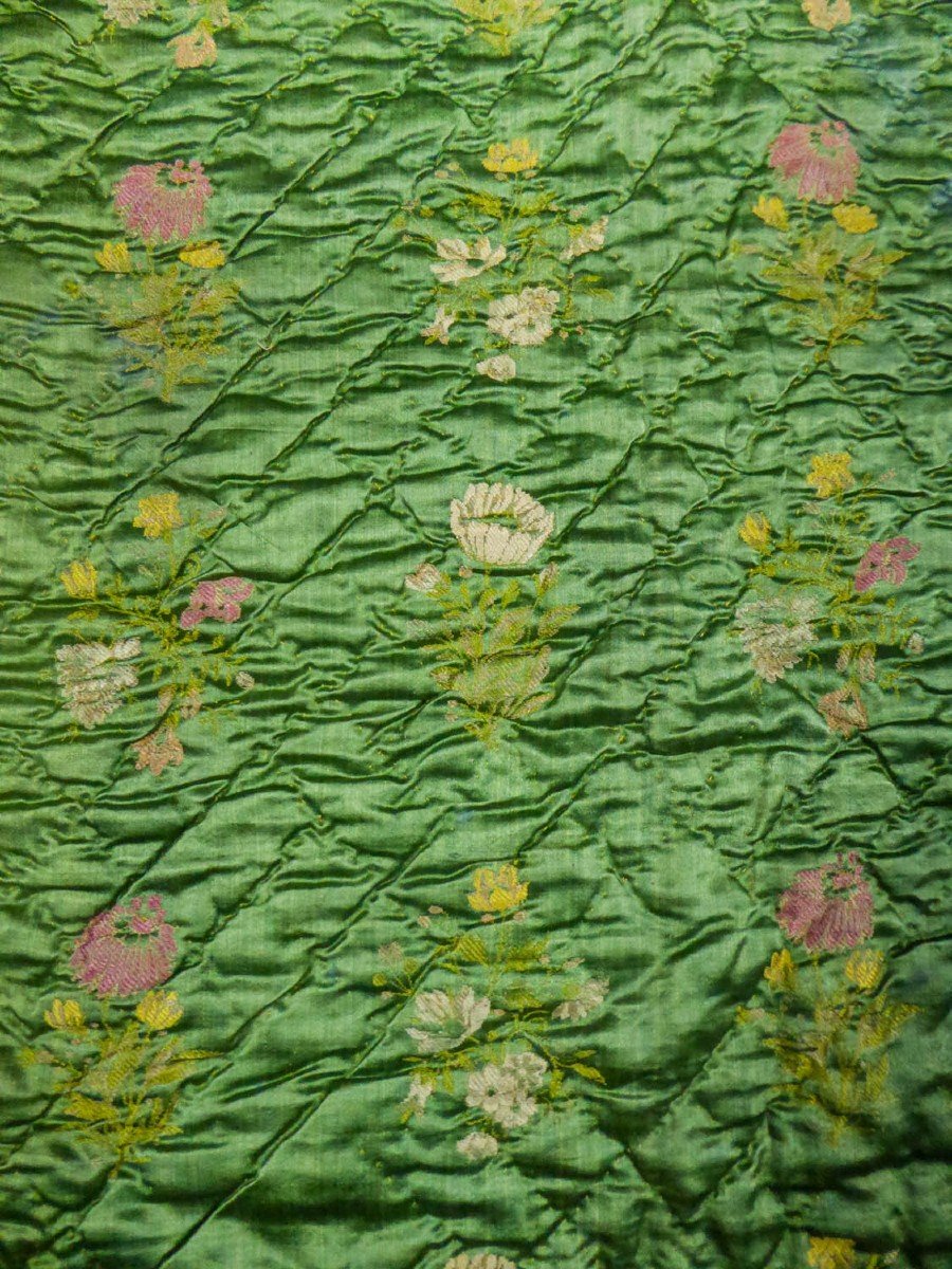 Quilt In Heather Taffeta And Paperback Satin - Provence 18th Century-photo-2
