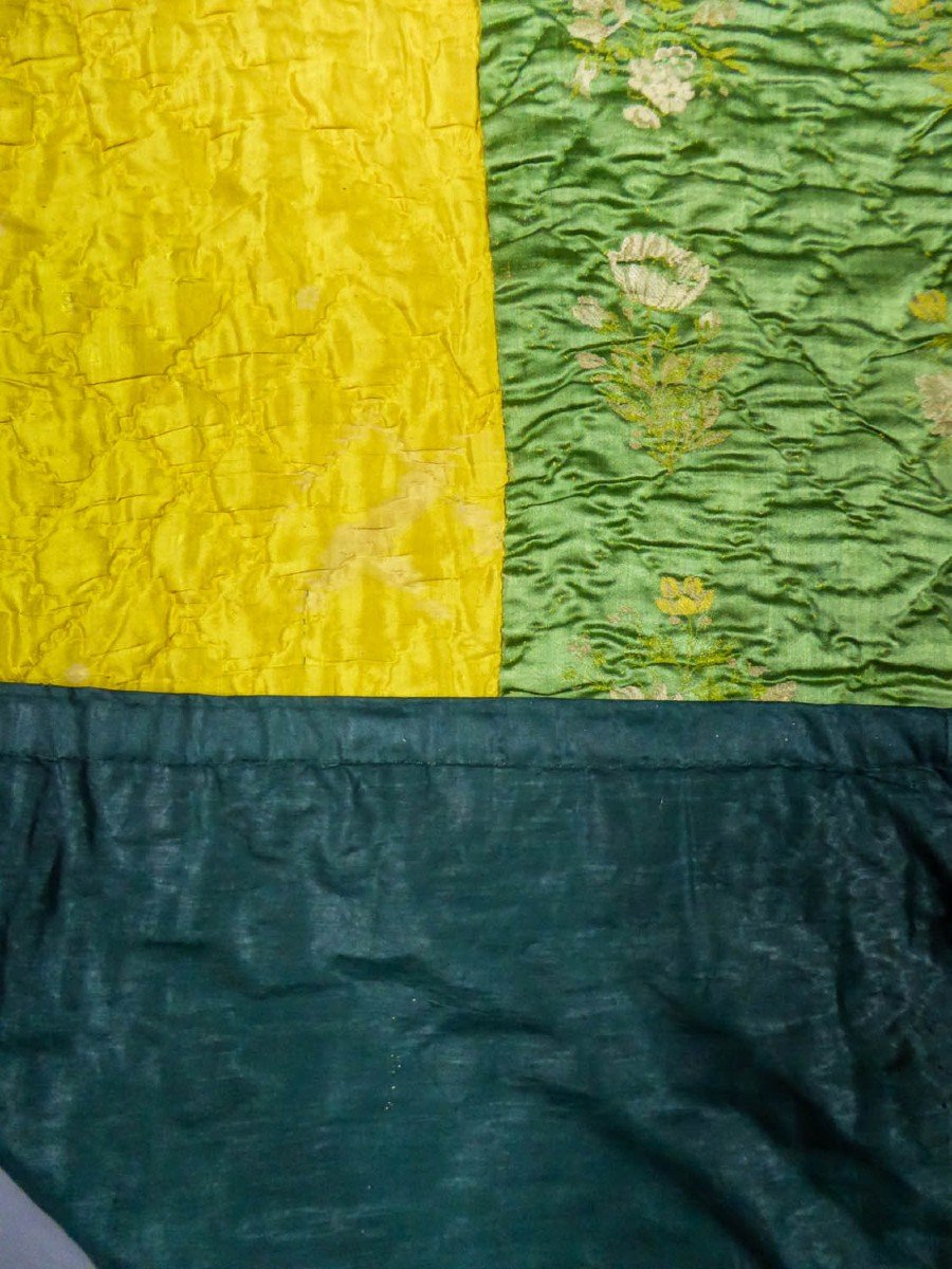 Quilt In Heather Taffeta And Paperback Satin - Provence 18th Century-photo-8