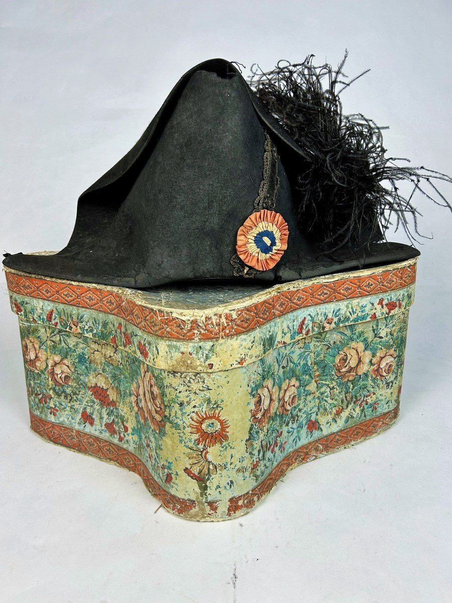 Large Bicorn With Tricolor Cockade Of Commissioner Of The Republic In Year I - France Circa 1792-photo-2