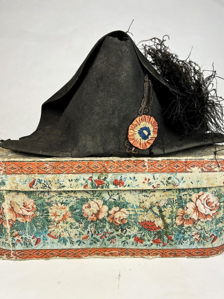 Large Bicorn With Tricolor Cockade Of Commissioner Of The Republic In Year I - France Circa 1792-photo-3
