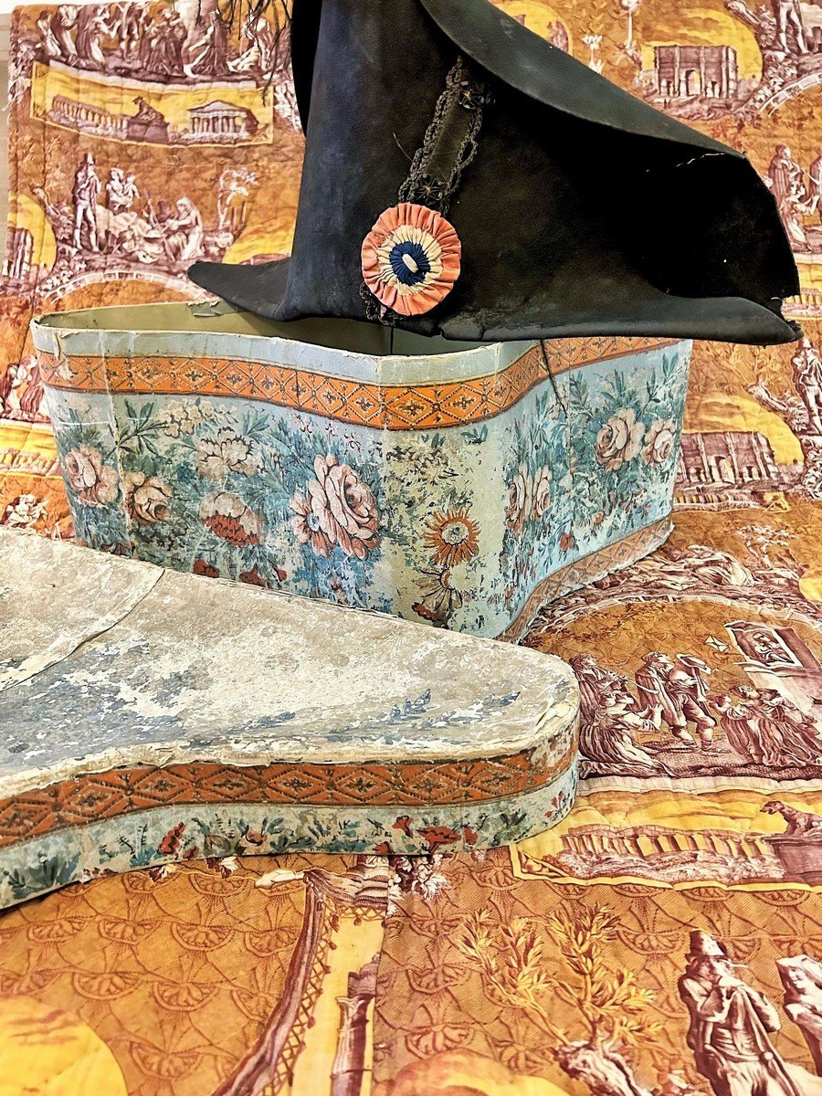 Large Bicorn With Tricolor Cockade Of Commissioner Of The Republic In Year I - France Circa 1792-photo-7
