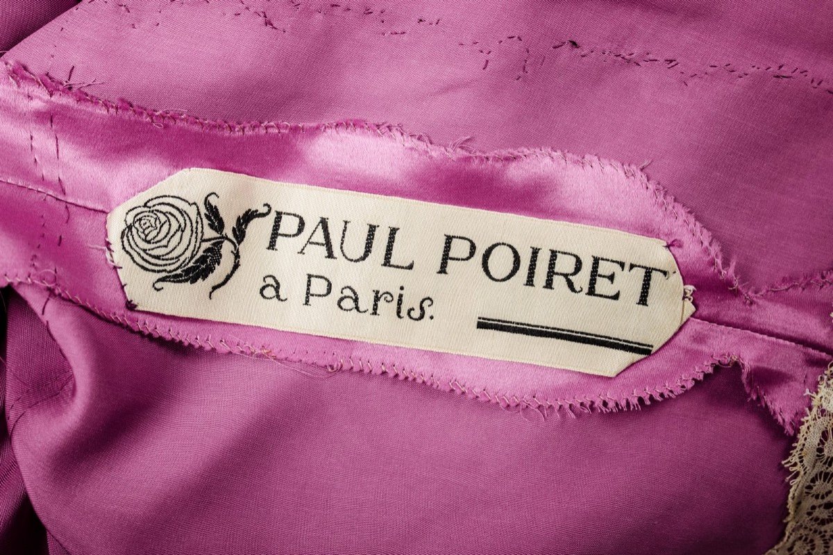 Robe De Bal En Crêpe De Soie Pailleté Et Satin De Paul Poiret – France Circa 1925-photo-2