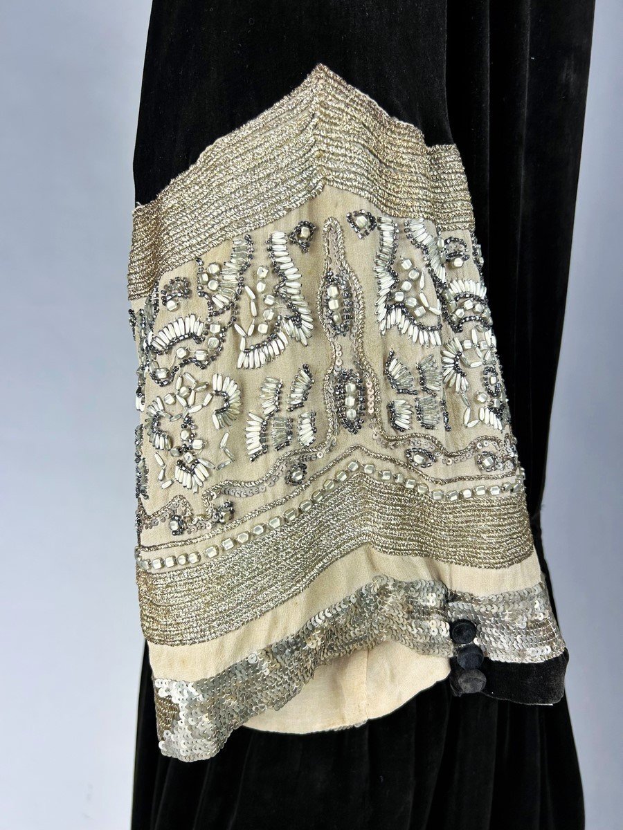 Robe Redingote De Jean-charles Worth Haute Couture - Paris Circa 1923-photo-3